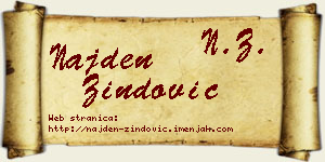 Najden Zindović vizit kartica
